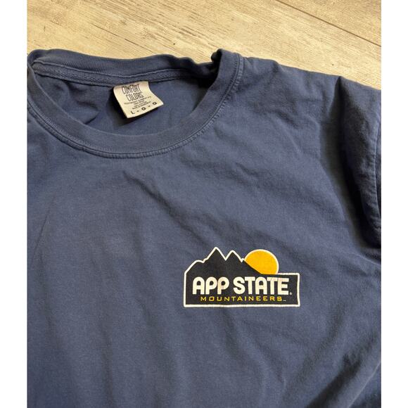 Comfort Colors App Appalachian State Mountaineers Long Sleeve T-Shirt Tee LARGE - Picture 4 of 5